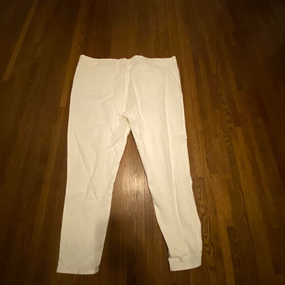 Universal Standard Seine High Rise Skinny Jeans Distressed White 32W - Picture 5 of 6